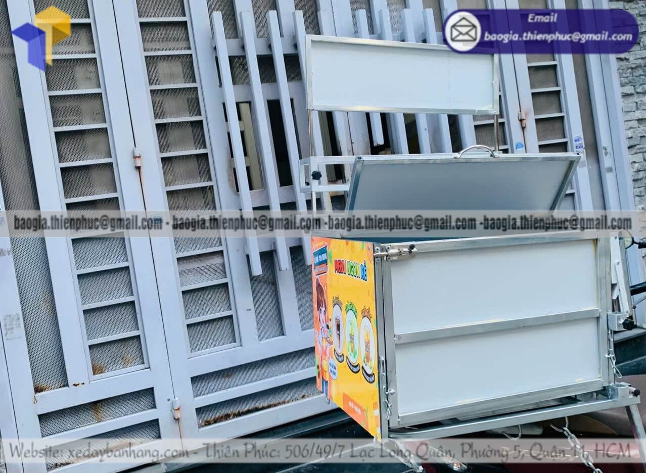 Báo giá thùng bán trà chanh dạo xếp gọn lắp xe máy khởi nghiệp bán đồ uống cực chất