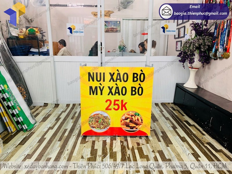 Booth lắp ráp bán đồ ăn sáng đẹp