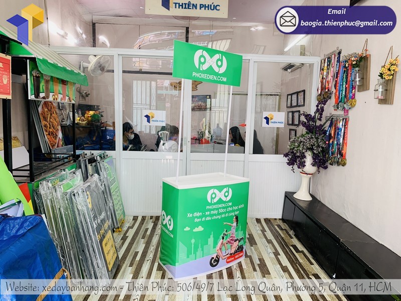 booth nhựa quảng cáo đẹp