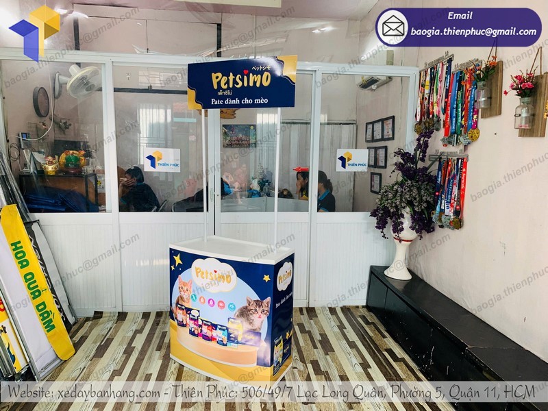 booth tiếp thị bằng nhựa