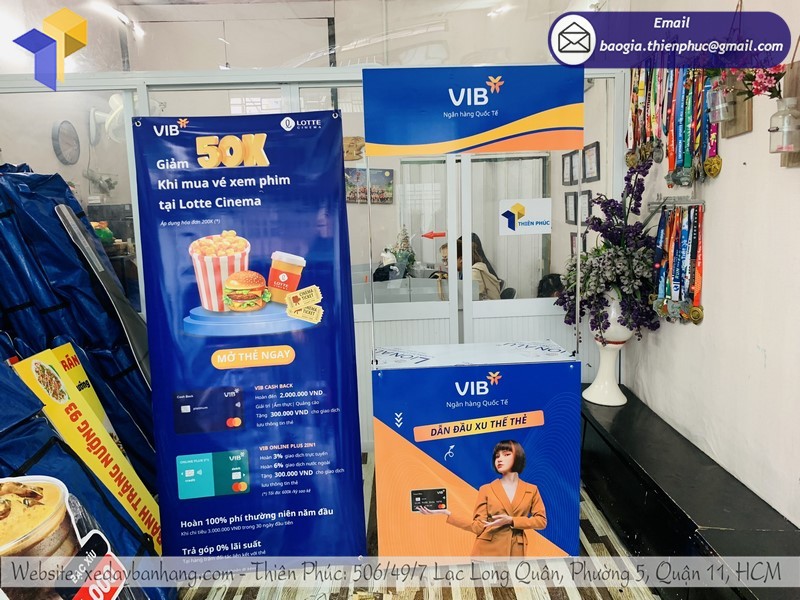 Booth quảng cáo ngân hàng rẻ