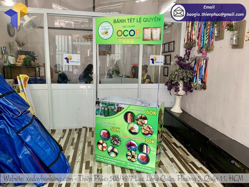 booth quảng cáo bánh tét tphcm