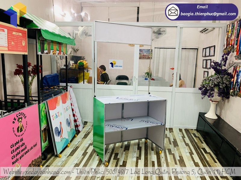 Booth xếp gọn đẹp