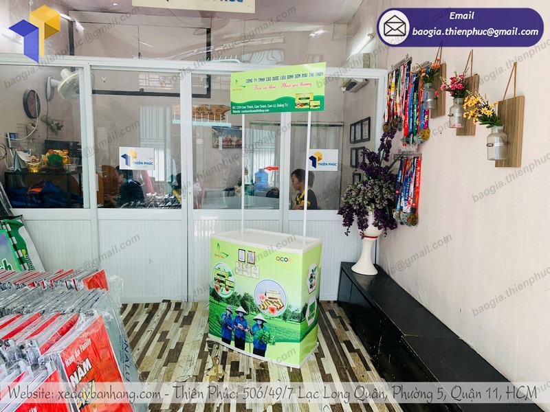 quầy siêu thị quảng cáo tphcm