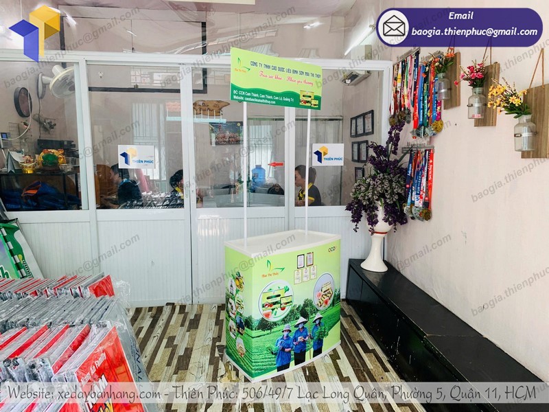 booth siêu thị quảng cáo uy tín