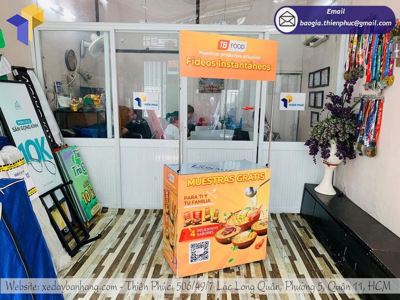 booth quảng cáo bằng sắt tphcm