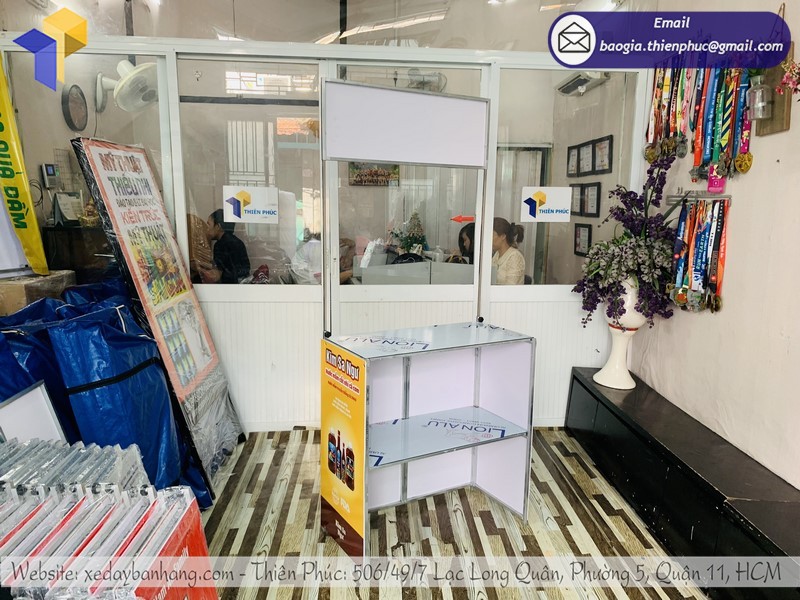 booth tiếp thị quảng cáo đẹp