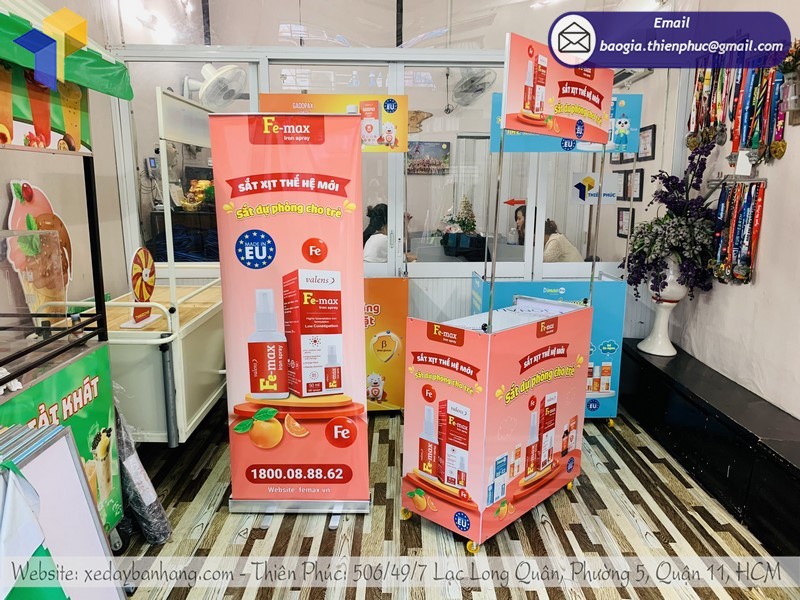 booth tiếp thị sản phẩm đẹp