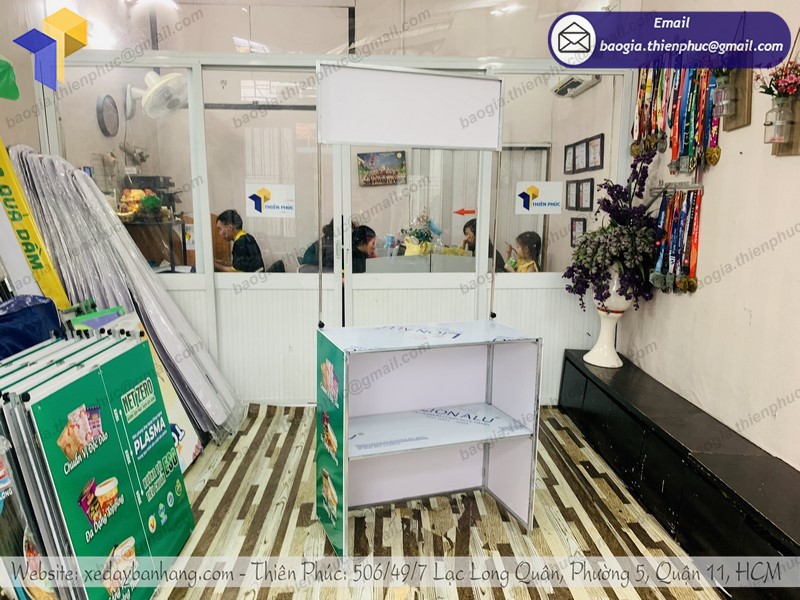 booth tiếp thị tại siêu thị đẹp