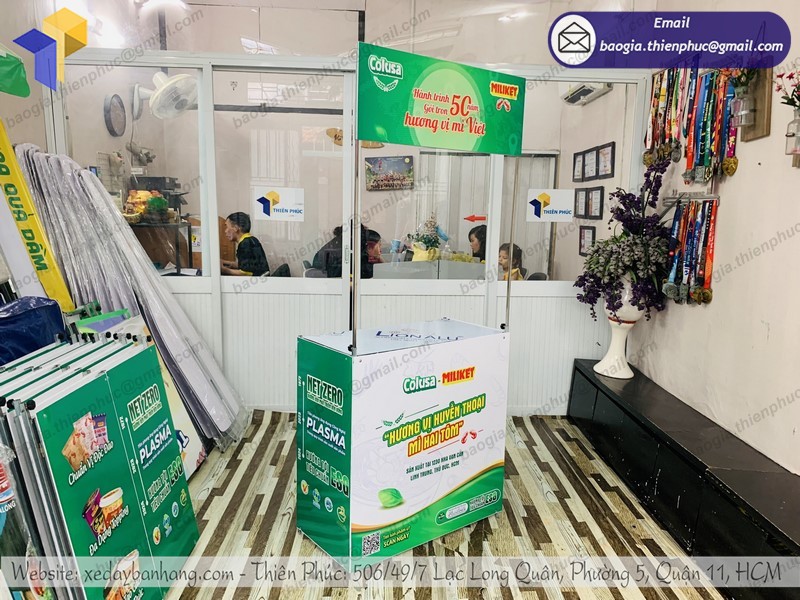 booth tiếp thị tại siêu thị tphcm