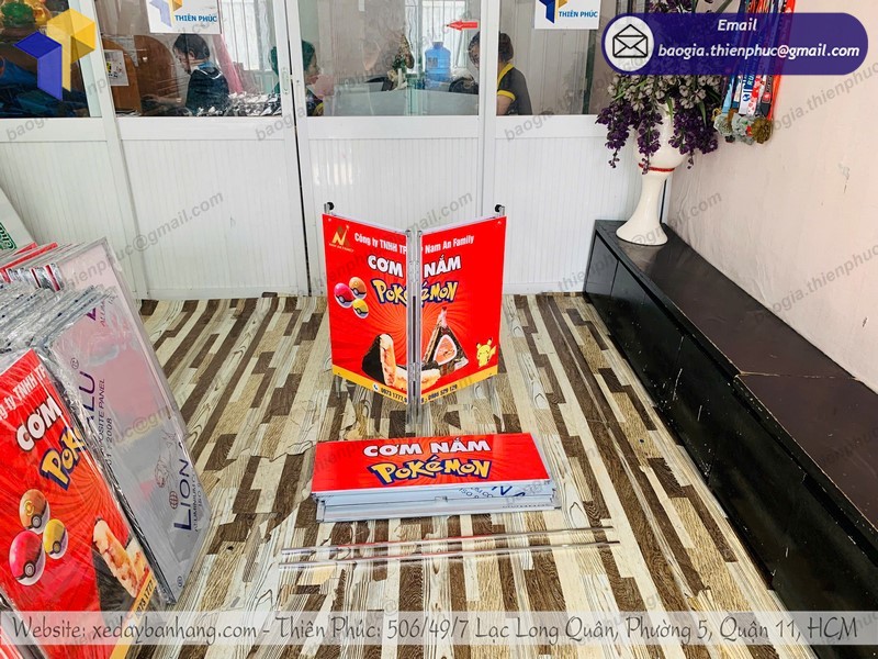 Quầy nhỏ gọn dùng để tiếp thị