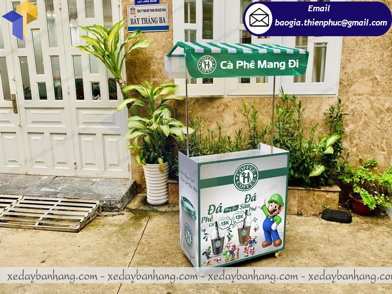 đóng xe coffee take away lắp ráp giá rẻ