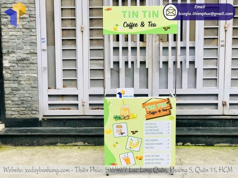 Mẫu quầy bán cafe xếp gọn lề đường giá rẻ Mẫu quầy bán cafe xếp gọn lề đường giá rẻ