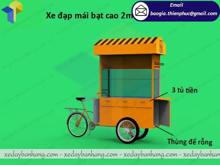 mẫu xe đạp bán bánh mì lưu động