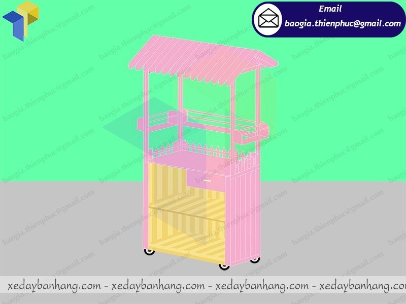 mẫu xe gỗ bán sinh tố nước ép