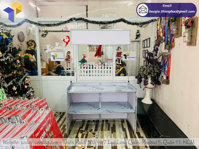 booth 1m2 quảng cáo sản phẩm