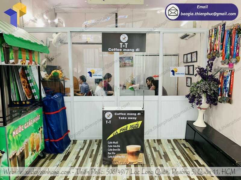 Booth bán cà phê mini chất lượng