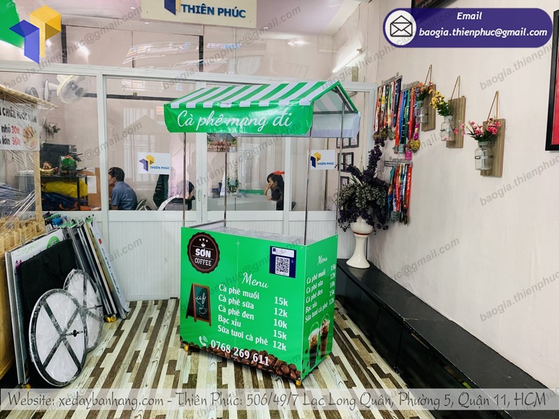 xe bán cafe lắp ráp rẻ