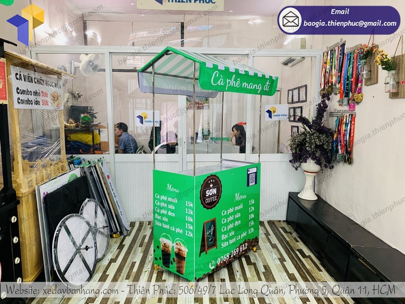 xe bán cafe lắp ráp tphcm