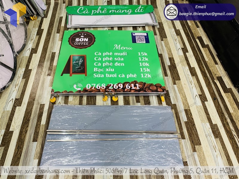 xe bán cafe lắp ráp