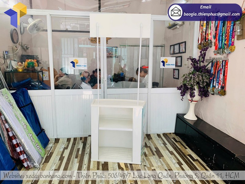 booth gấp gọn nhựa rẻ