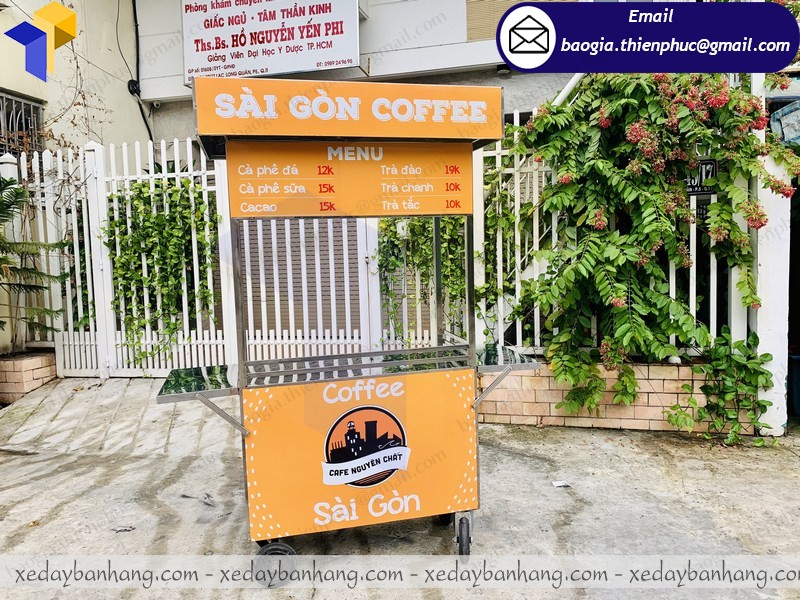 quầy sắt bán coffee giá rẻ