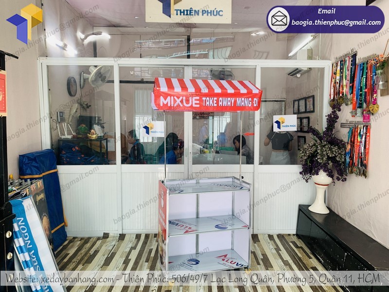 xe xếp gọn bán kem uy tín