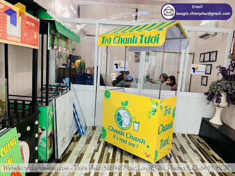 quầy xe bán trà chanh rẻ