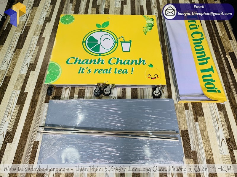 quầy xe bán trà chanh