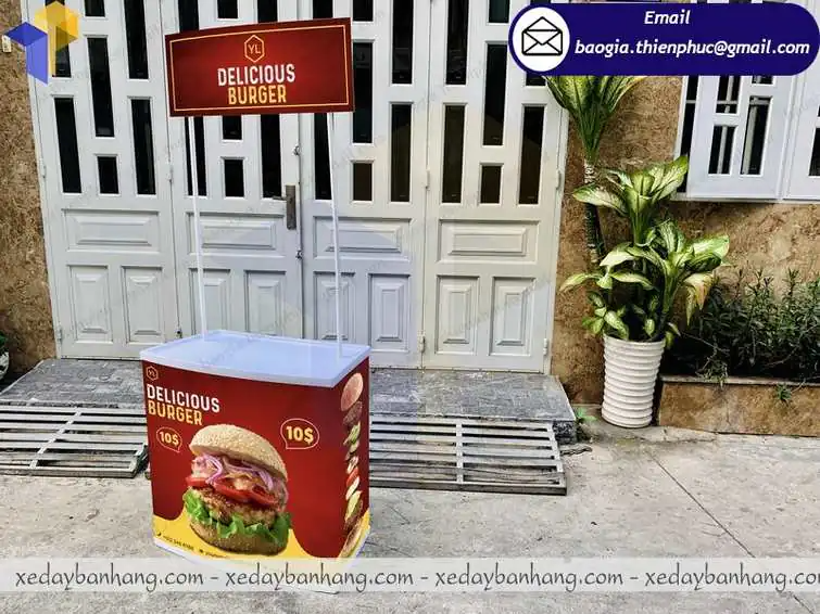 sản xuất quầy bán hamburger lưu động