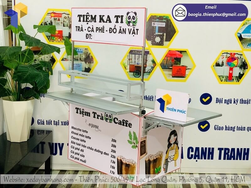 Thiết kế thùng cafe gắn xe máy đẹp – Ý tưởng sáng tạo