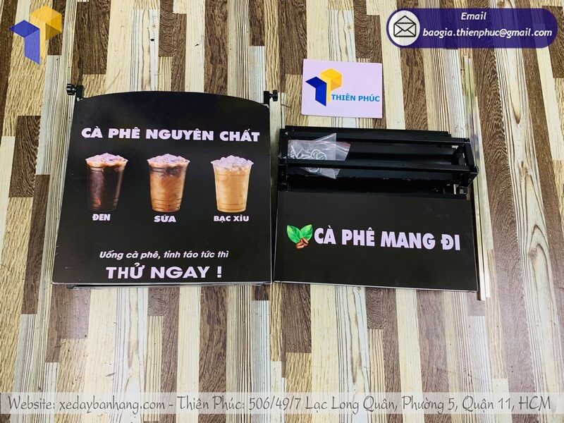 Thùng bán cafe đặt sau xe máy – Giải pháp kinh doanh lưu động hiệu quả