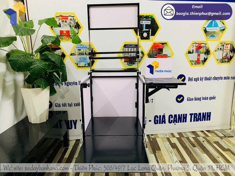 Thùng bán cafe đặt sau xe máy giá rẻ, đặt trực tiếp tại xưởng