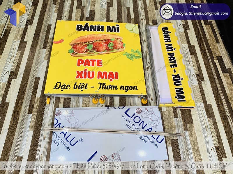 xe gấp gọn bán bánh mì uy tín