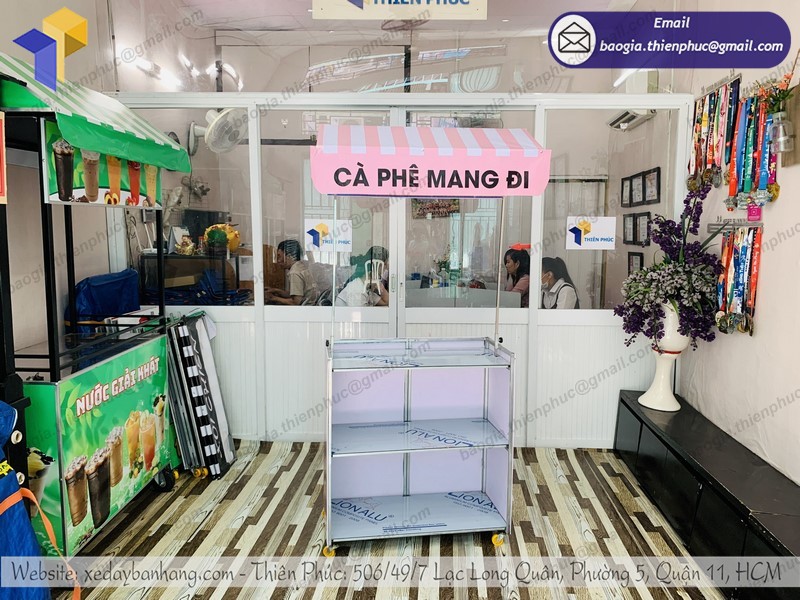 xe bán cà phê take away