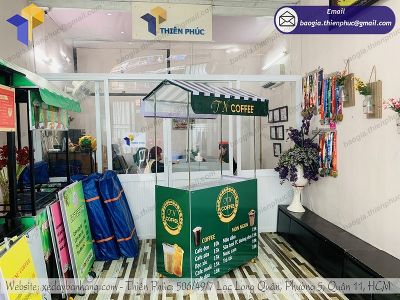 xe lưu động bán cà phê rẻ