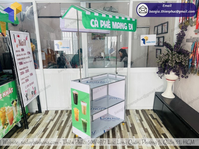 xe xếp gọn bán cà phê tphcm