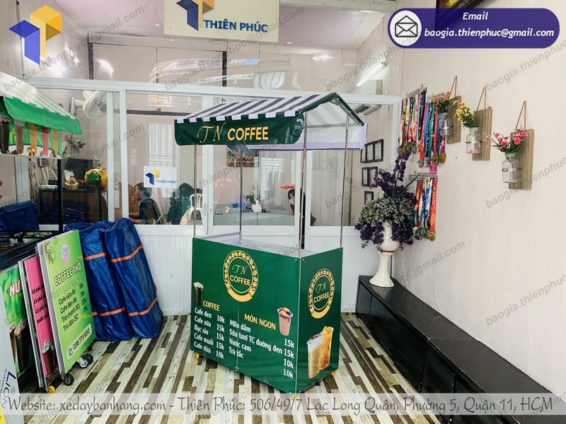 xe lưu động bán cà phê