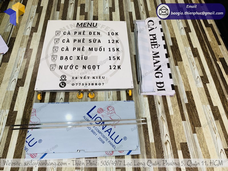 xe bán cà phê di động đẹp