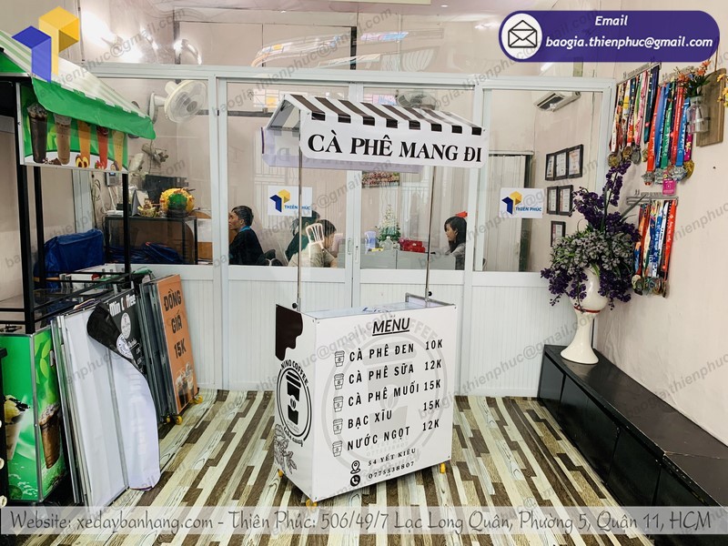 xe bán cà phê di động rẻ