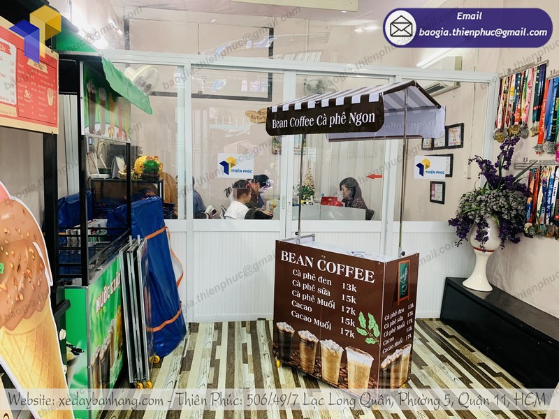 xe xếp gọn bán cà phê tphcm