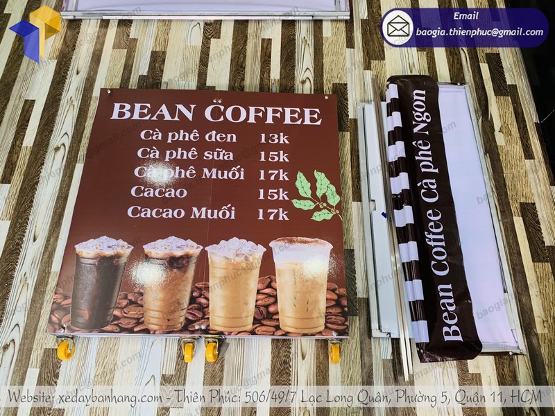 xe xếp gọn bán cà phê uy tín