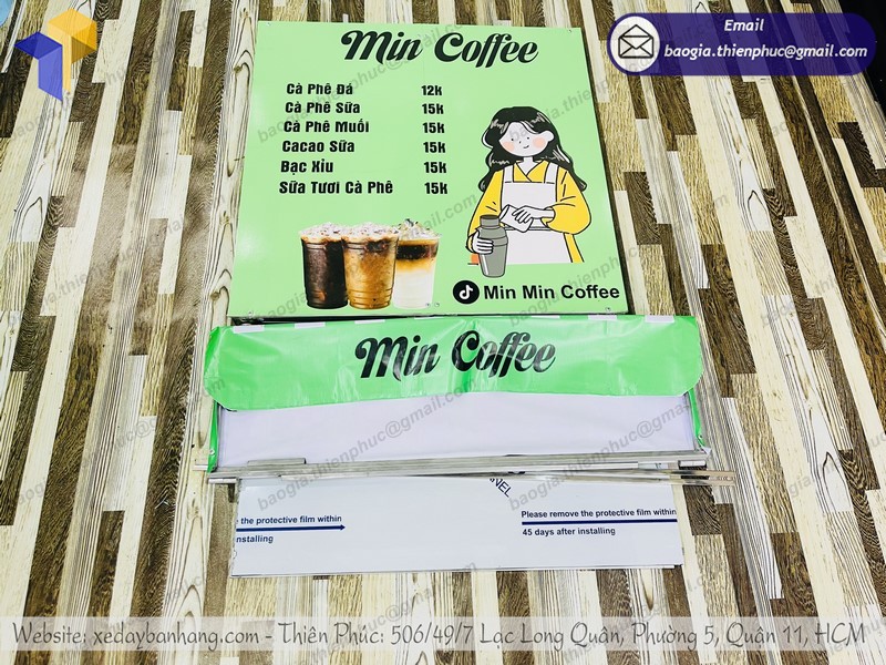 xe lắp ráp bán cà phê tphcm