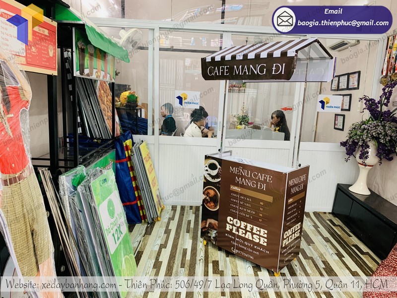 xe di động bán cà phê đẹp