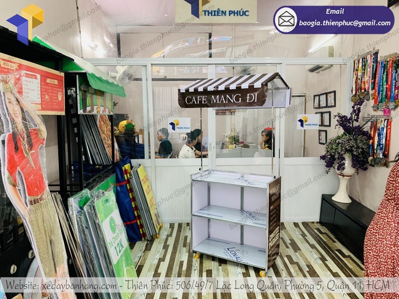 xe di động bán cà phê