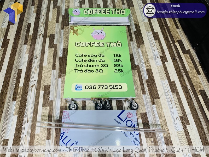 Xe gấp gọn bán cà phê uy tín