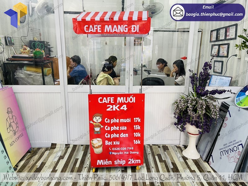xe bán cafe take away