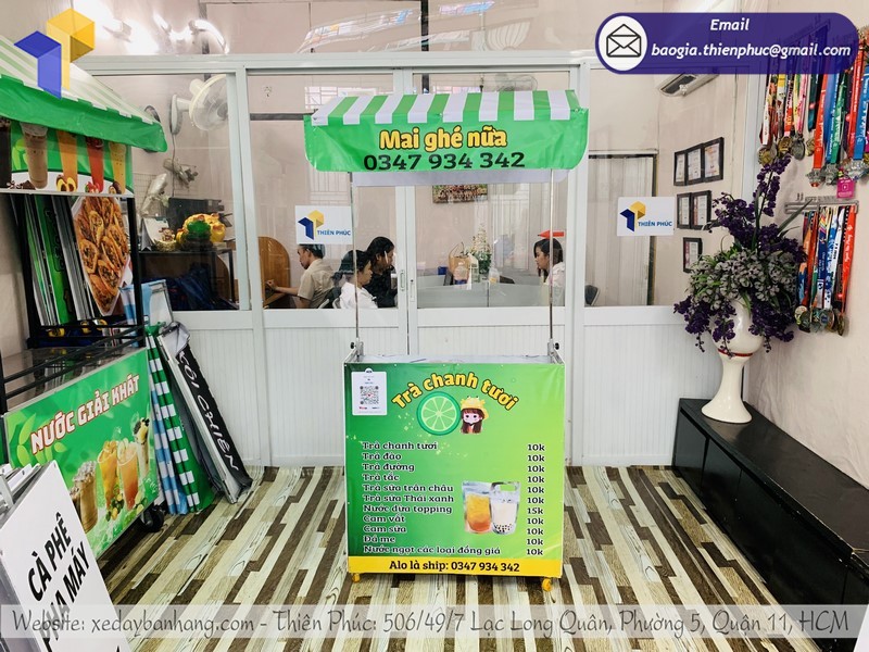 xe gấp gọn bán cà phê uy tín