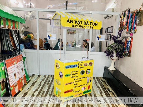 xe gấp gọn bán đồ ăn vặt đẹp