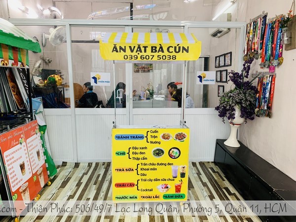 xe gấp gọn bán đồ ăn vặt rẻ